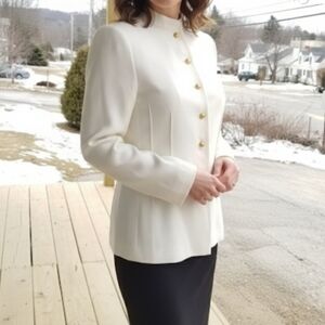 Kasper A.S.L Jacket/Blazer, Classy,  Ivory/Vanilla, 4, NWT ✔️